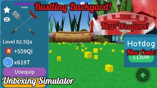 Bustling Backyard! | Roblox: Unboxing Simulator