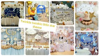 Twinkle twinkle little star party decorations theme ideas. star and moon theme