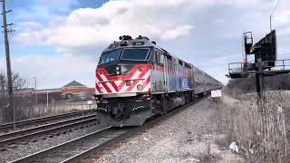 Metra trains at Route 59 station (3/26/25)