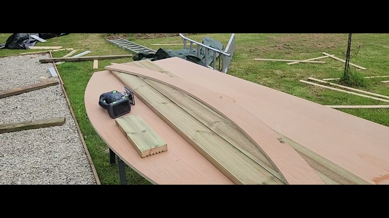 Shepherds Hut self build curved gable end cutting easy
