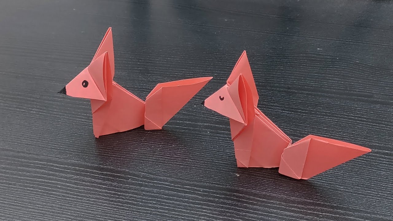 Crafty Creations: DIY Origami Fox Tutorial 🦊✨