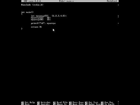 C and Cygwin Tutorial 8: Arrays and basic strings