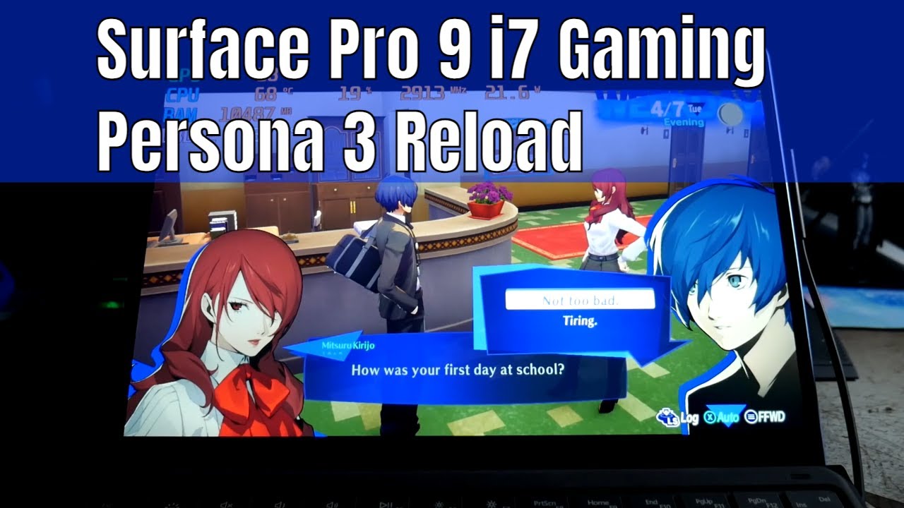 Surface Pro 9 i7 16gb Intel iris XE Gaming - Persona 3 Reload