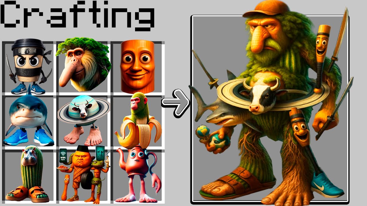 😱 ¿Cómo CRAFTEAR al NUEVO ANIMAL BRAINROT en MINECRAFT? CRAFT SECRETO MEME BRAINROT ANIMALES