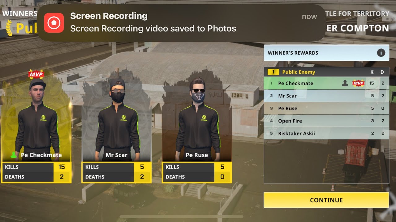 I went crazy in these turf 15 kills and 12 kills// One state rp