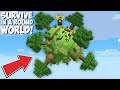 How do I SURVIVE IN A ROUND WORLD in Minecraft ? SECRET CIRCLE CHUNK !
