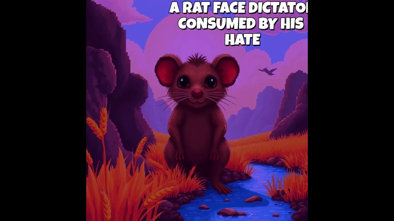 A RAT FACE DICTATOR CONSUMED BY HIS HATE