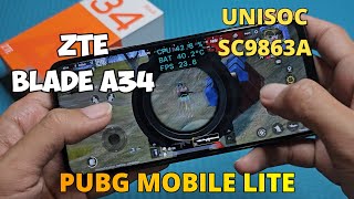 PUBG Mobile Lite in ZTE Blade A34