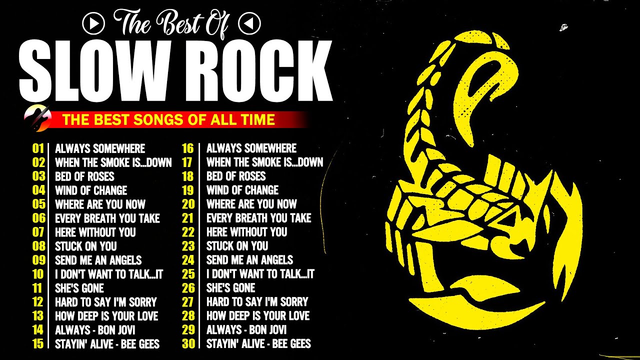 Slow Rock 70s 80s 90s Ballads for a Romantic Evening - Rock Ballads Back to Back 70s 80s