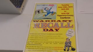 Misdemeanor warrant recall day offers second chance