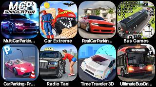 Multi Car Parking,Car Extreme,Real Car Driving,Bus Games,Car Parking Pro,Radio Taxi,Time Traveler 3D screenshot 1