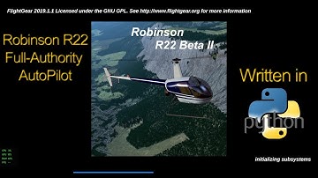 Full-Authority R22 AutoPilot Coded in Python #FlightGear #Python