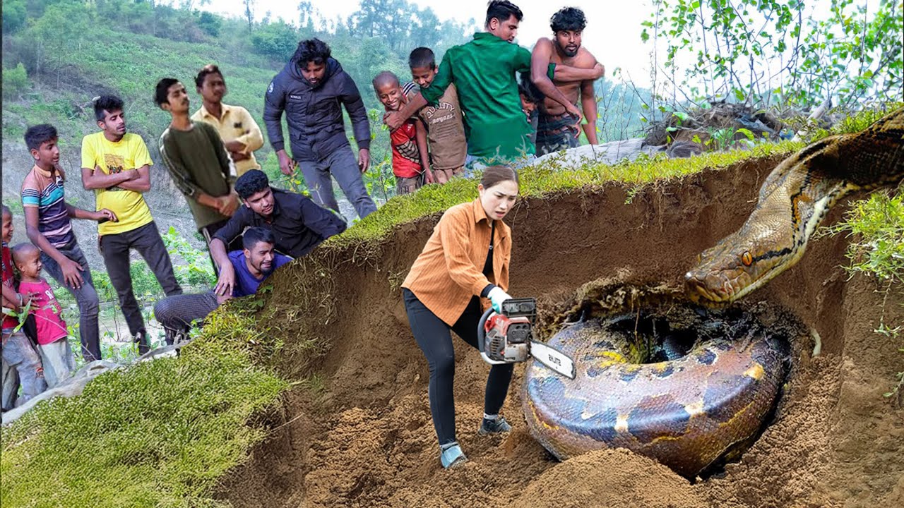 Survival life in wild: Top 5 best videos of harvesting big pythons - The last video will shock you