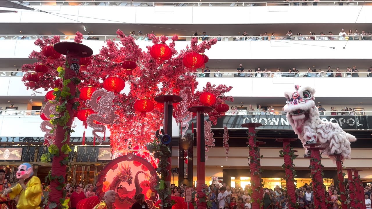 W.A Chung Wah Association Lion Dance Jong Performance - Day 2 - Crown Perth W.A 2024
