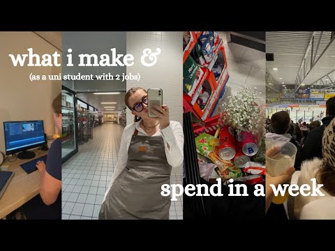 what i make & spend in a week @ uni 💸💸