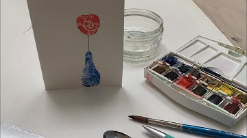 Tetra Pak Printing without a press: Clean &  easy method of printing with watercolour paints