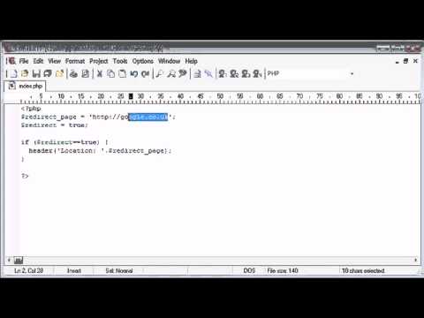Beginner PHP Tutorial   63   Using the Header to Force Page Redirect ‏