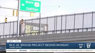 Replacement of Martin Luther King Jr. Street bridge over US-131 to start in one week