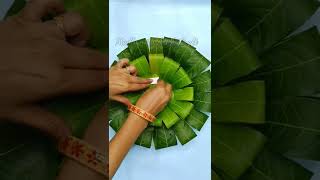 Mango leaves entrance decoration #ecofriendly #decoration #shorts #youtubeshorts #craft #viral