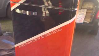Sports Performance Harley Davidson Retro Style Fridge For Sale