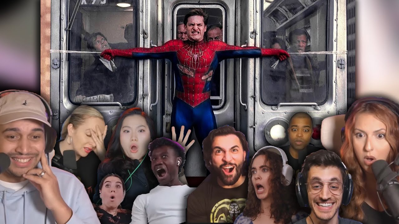 Spider-Man 2 (2004) - Stopping the Train Scene / Reaction Compilation