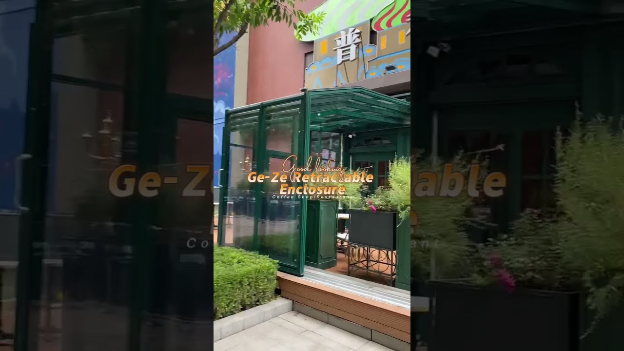 Do you like retractable sunroom enclosure for cafeshop or restaurant