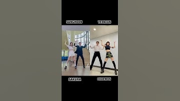 Sunghoon, Yeonjun, Sakura and Chaewon