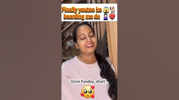 Finally youtoo ko 😱🐕 boarding me de diya 🙎🏻‍♀️❤️#ginnipandey #boardingschool #doglove #reaction