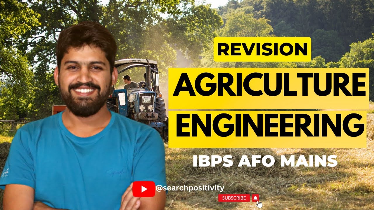Complete Agriculture Engineering Revision | IBPS AFO | Search ...