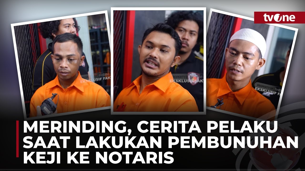 EKSKLUSIF! Pengakuan 3 Pelaku Pembunuhan Keji Sang Notaris 