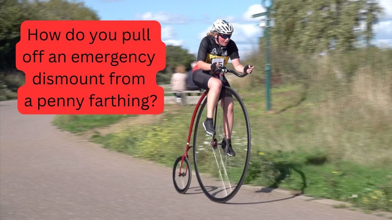 Как осуществить экстренное спешивание с пенни-фартинга?