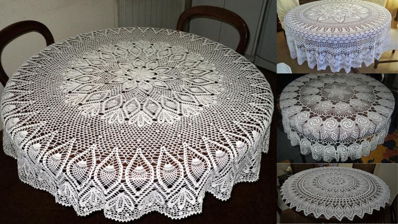 crochet Elegant and fabulous crochet round table cloth designs YouTube
