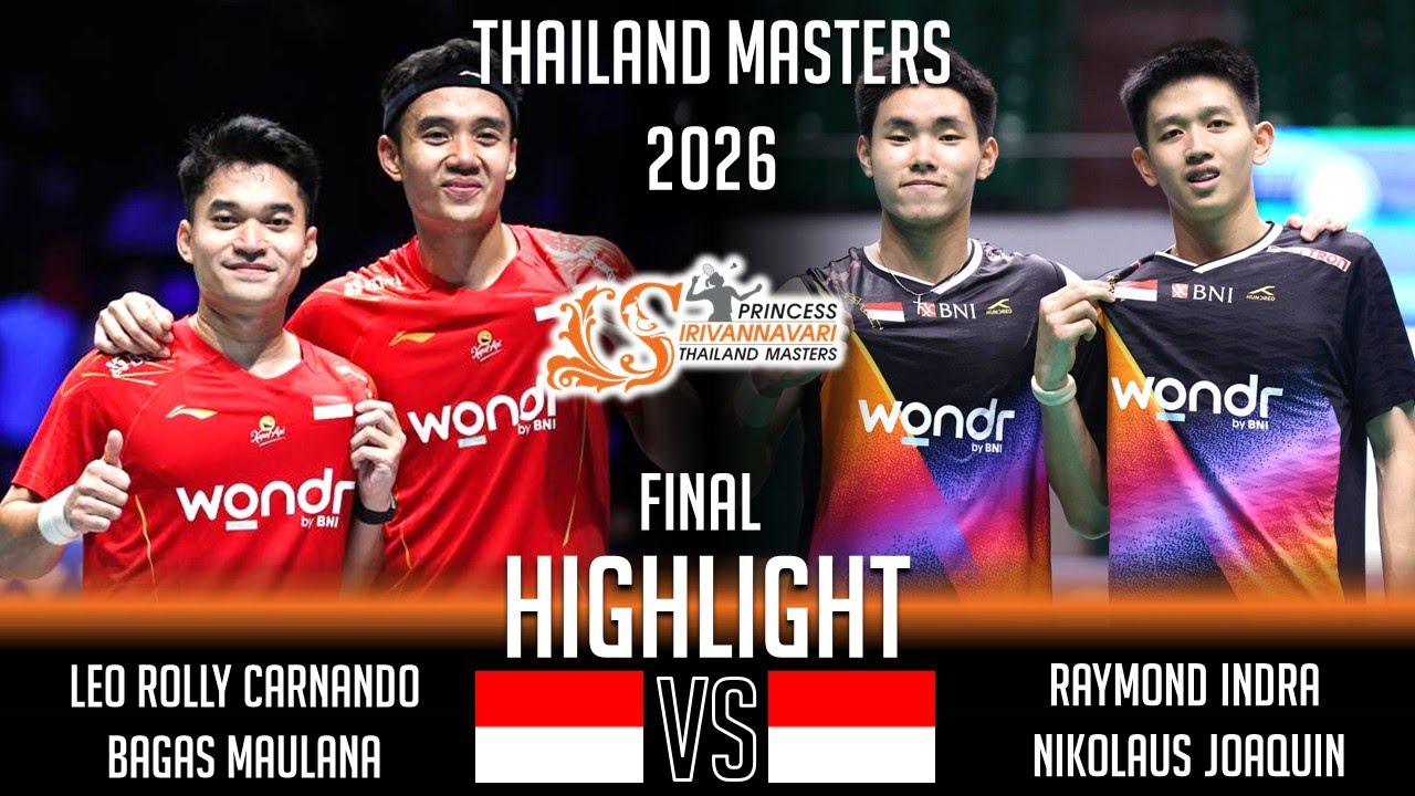 FINAL‼️Leo Rolly / Bagas MAULANA vs Raymond INDRA / Nikolaus JOAQUIN | Thailand Masters Badminton
