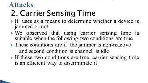 Detecting Jamming Attacks