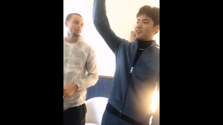 170218 Kris Wu On Stephen Currys Live Broadcast Nba All-Star Celebrity Game