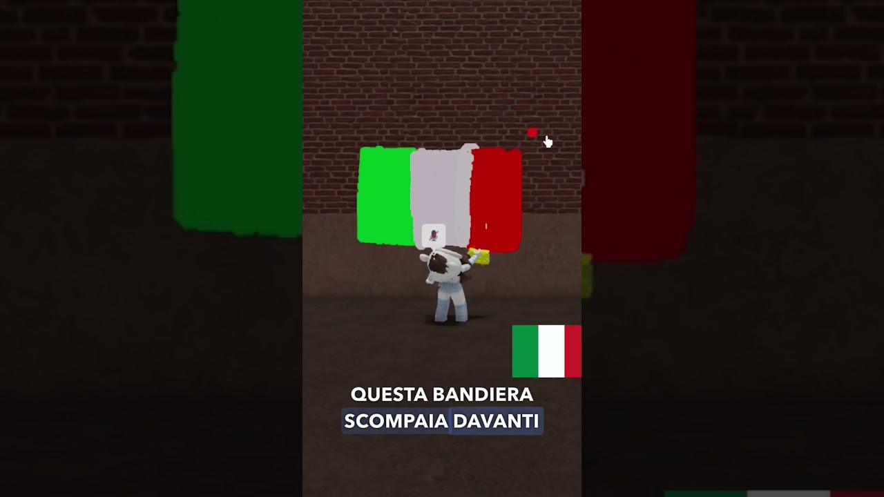 Ho disegnato la bandiera dell’Italia su roblox! 🇮🇹 