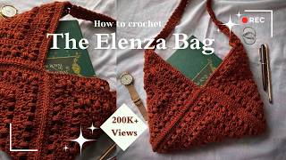 How to Crochet the Elenza Autumn Bag | Easy Crochet Bag Tutorial | Tulip Granny Square Tutorial 💕✨