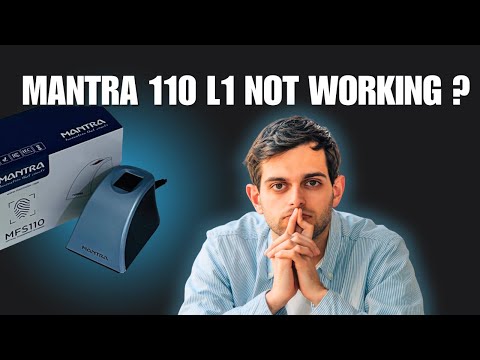 Mantra 110 l1 Not Working ? Mantra L1 Error Library Init Failed, Mantra Device Library Init Failed