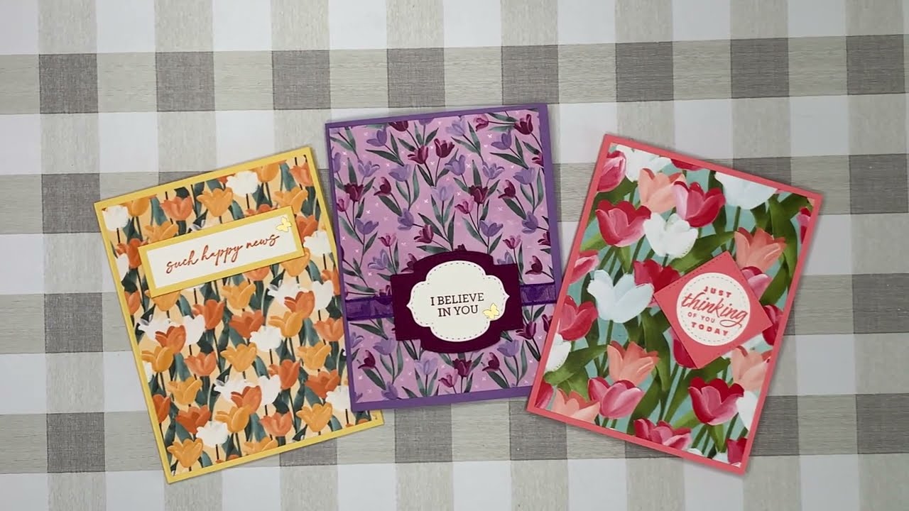 Stampin' Up! What to do with leftover DSP? Make it the star!