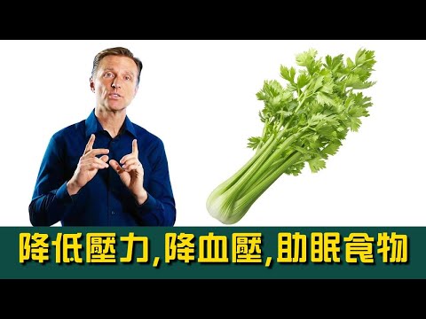 西洋芹(celery)助眠、降低皮質醇,自然療法,柏格醫生Dr Berg