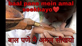 baal pane mein amal seekhayo || बाल पणे मै अमल सीखयो || Rajasthani songs || Amal ||