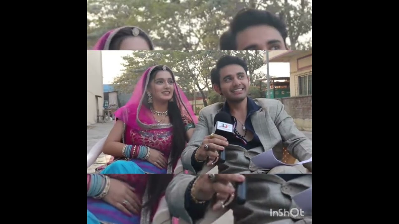 Poll khool segment with rimjhim and Sameer on set 