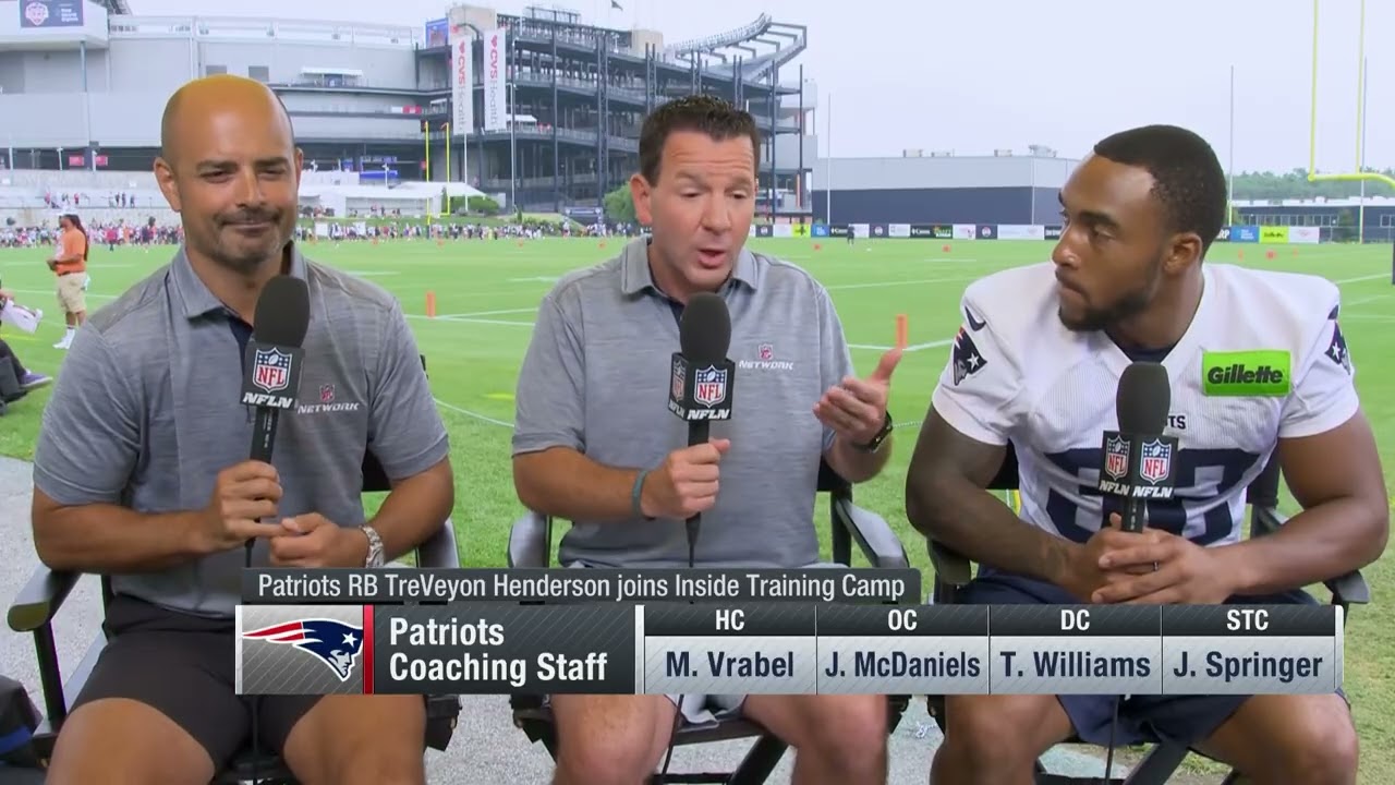 TreVeyon Henderson Joins NFL Network to Talk First Week of Patriots Training Camp in Pads