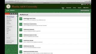 FAMU Blackboard - MyMathLab Registration