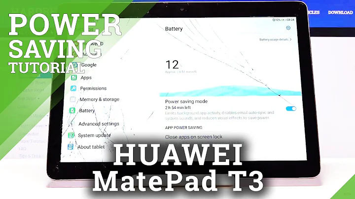 How to Save Power in HUAWEI MediaPad T3 - Power Saving Mode