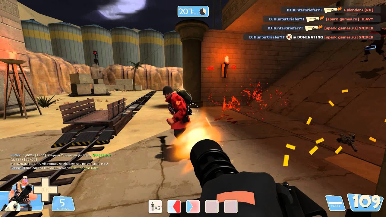 Team Fortress 2 Professional killstreak Minigun Incinerator Villainous