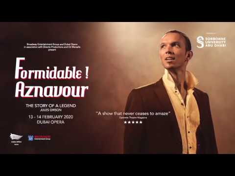 'Formidable! Aznavour' coming to Dubai Opera 13 – 14 Feb