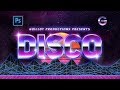 Photoshop Tutorial | Efecto Texto DISCO Retro | DISCO Retro Style Text  Effect