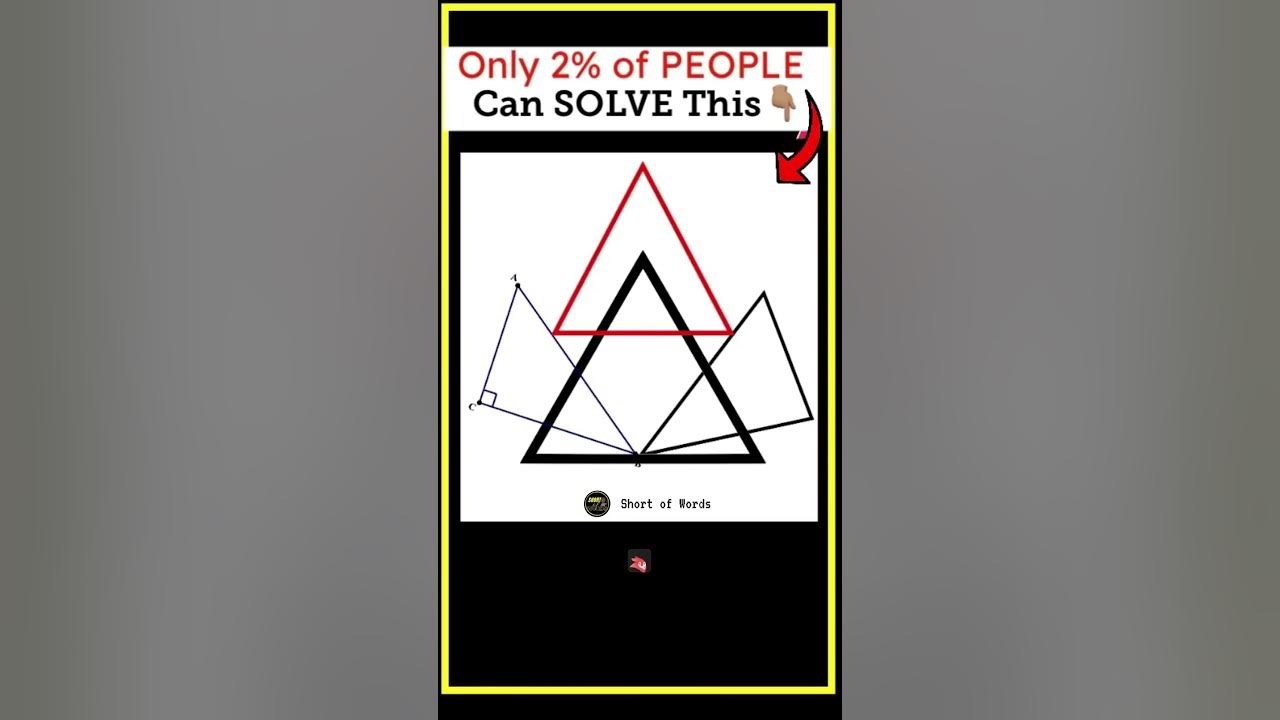 How many TRIANGLES can You SEE in this PIC? 98 FAIL This SIMPLE IQ test YouTube