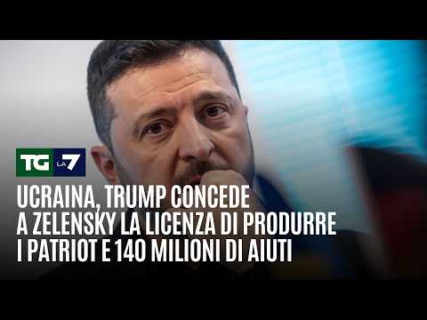 Video Ucraina, Trump concede a Zelensky la licenza di produrre i Patriot e 140 milioni di aiuti